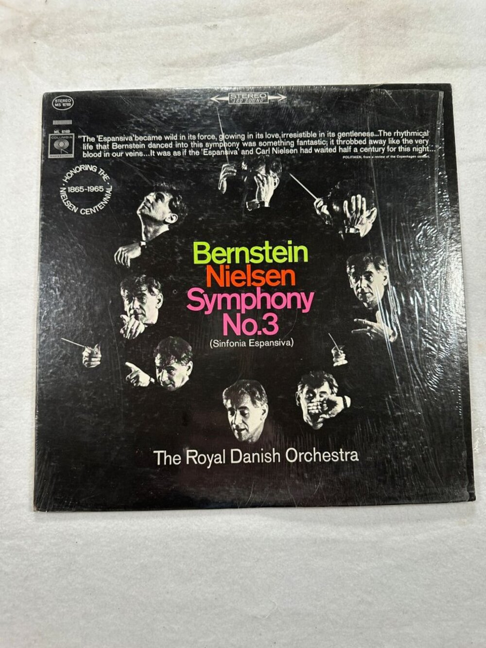 Leonard Bernstein Carl Nielsen Symphony No.3 1965 Vinyl 33RPM Columbia MS 6769